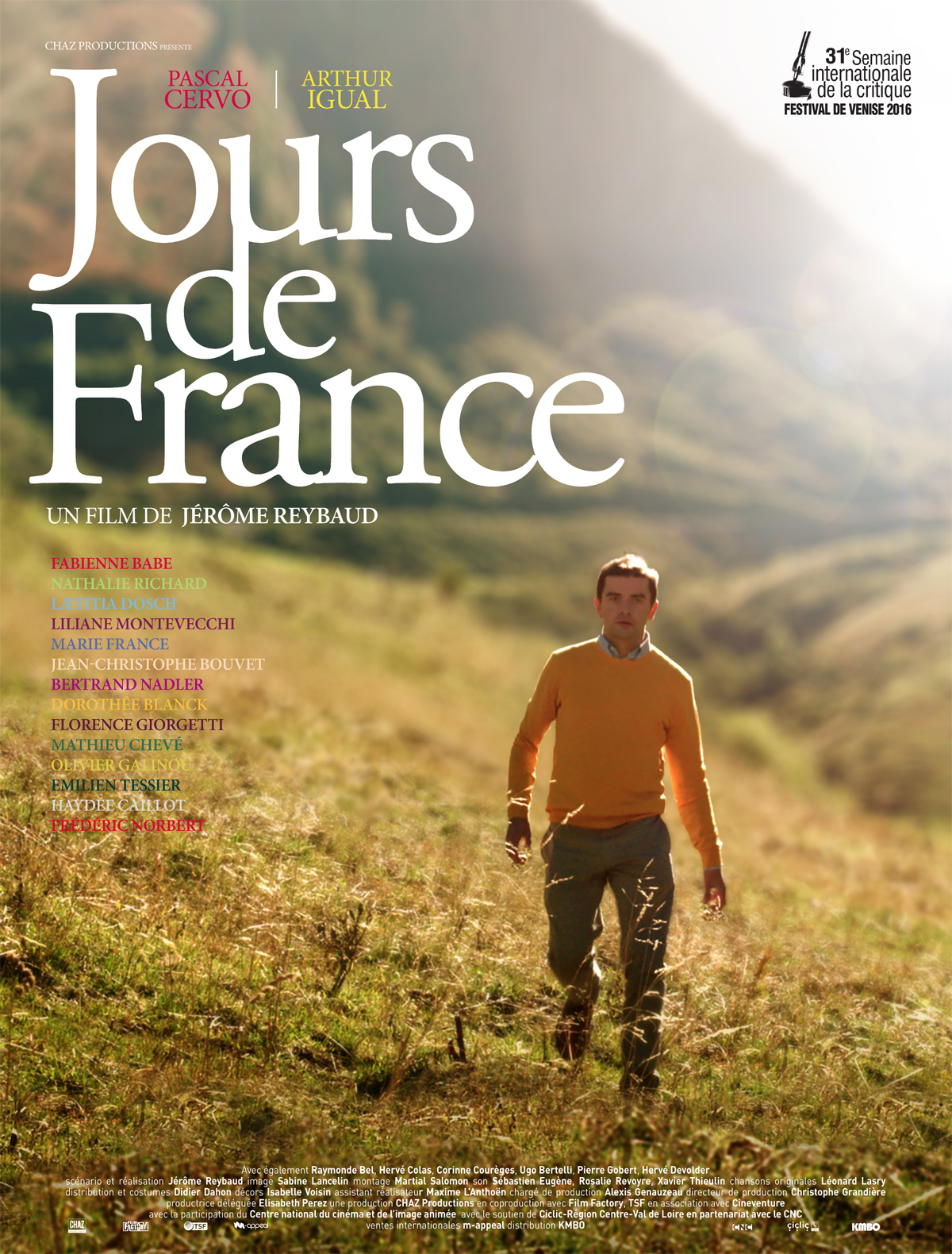 Affiche de Jours de France, premier long métrage de Jérôme Reybaud