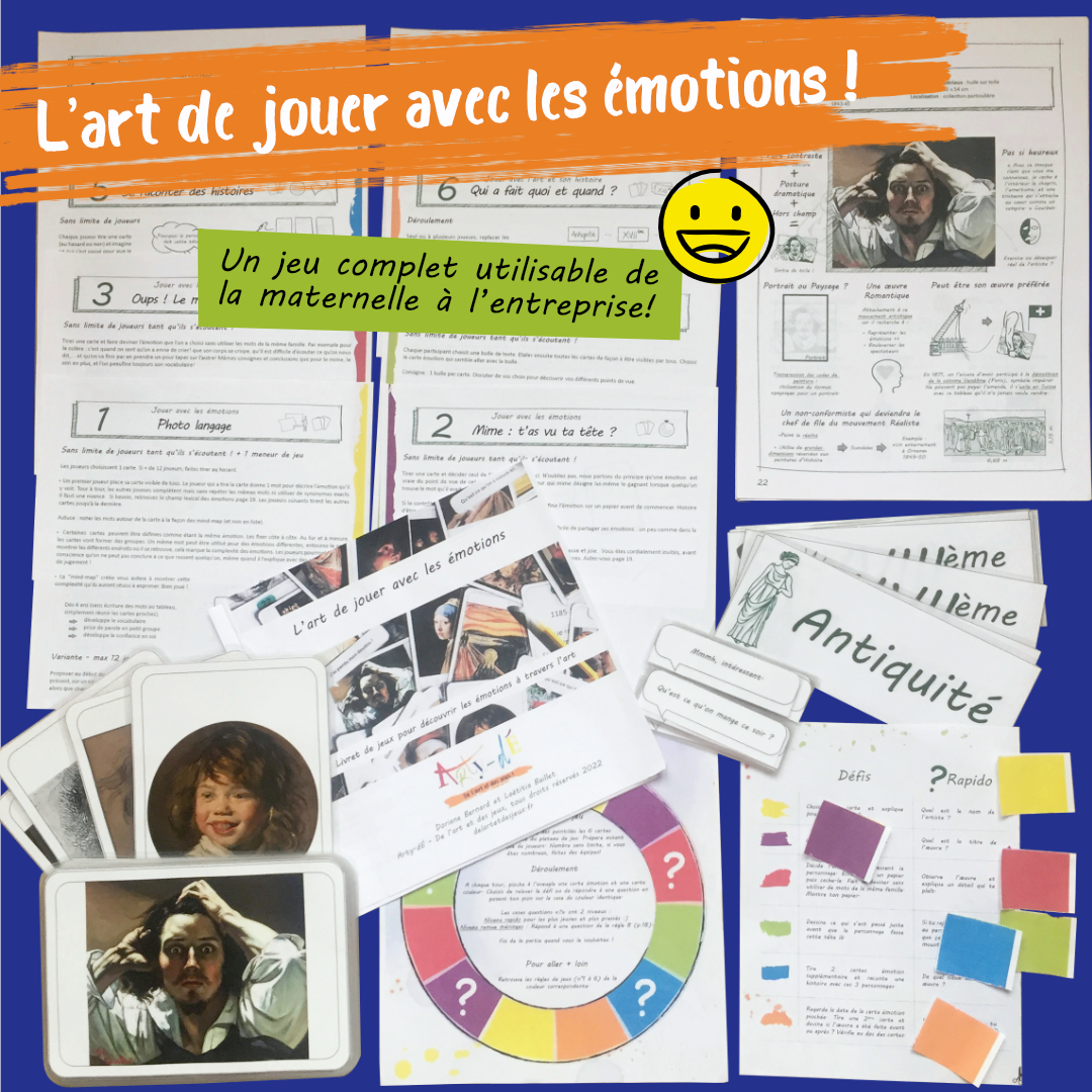 L'art de jouer avec les émotions. Un jeu complet utilisable de la maternelle à l'entreprise!