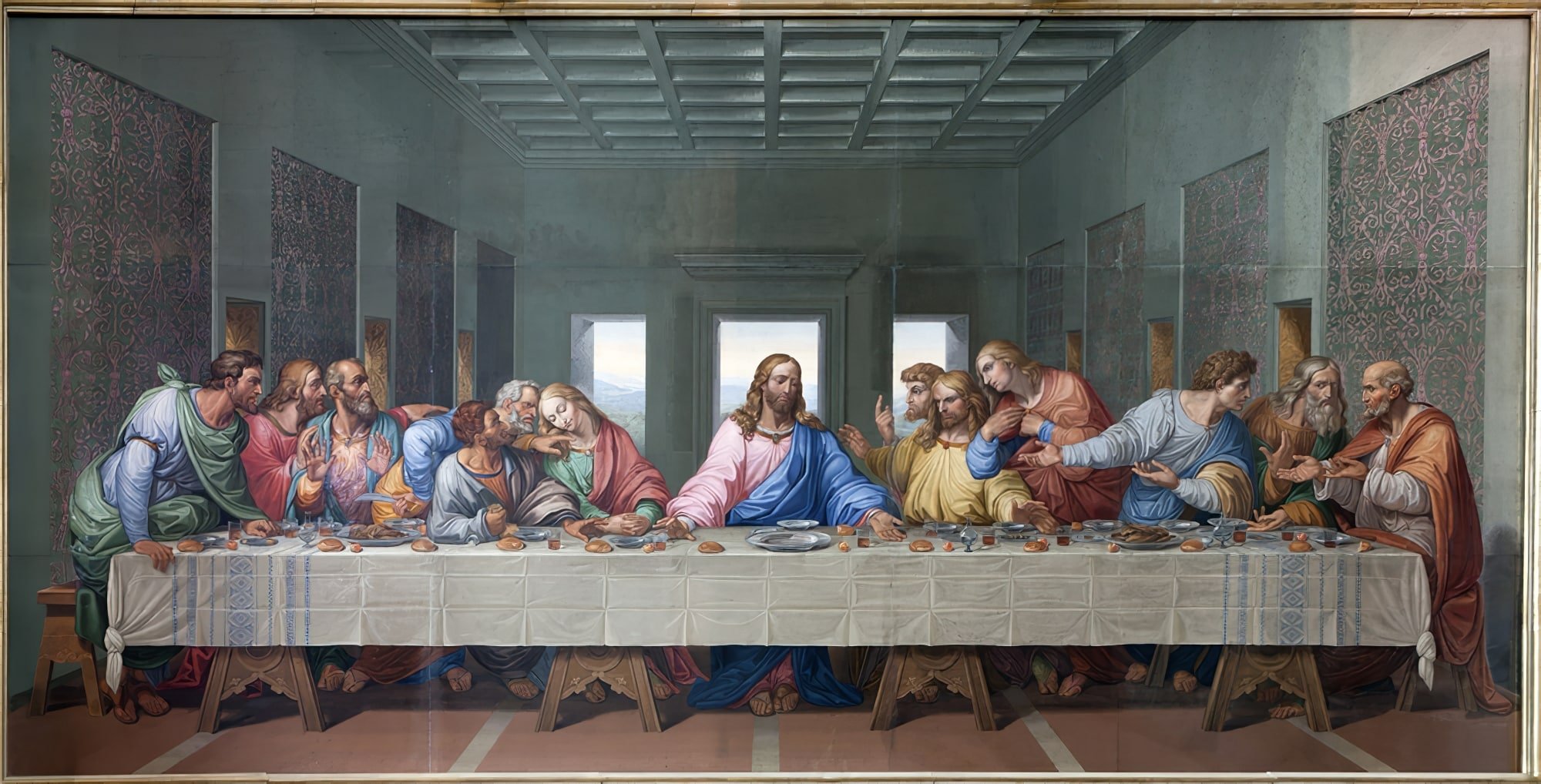 Le tableau de Léonard de Vinci m'inspire la table des mariés