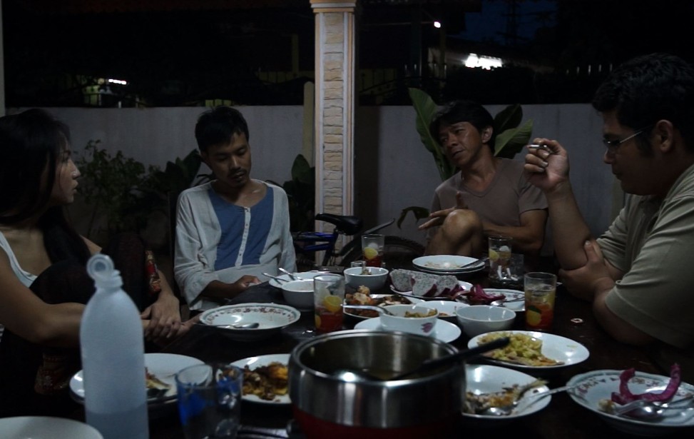 Aum having dinner with other political refugees.jpg